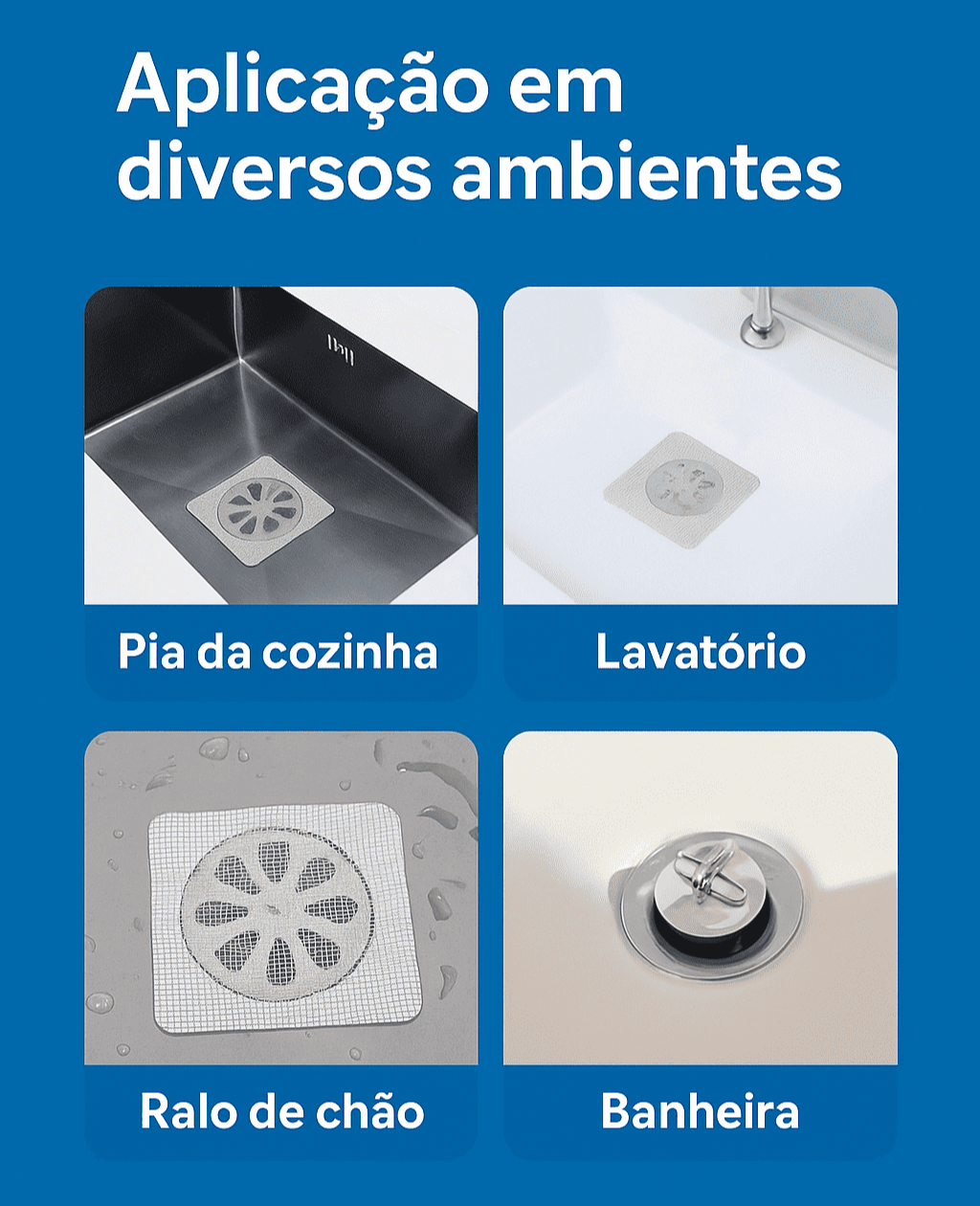 Filtro Adesivo Protetor de Ralo – Ralo Clean®